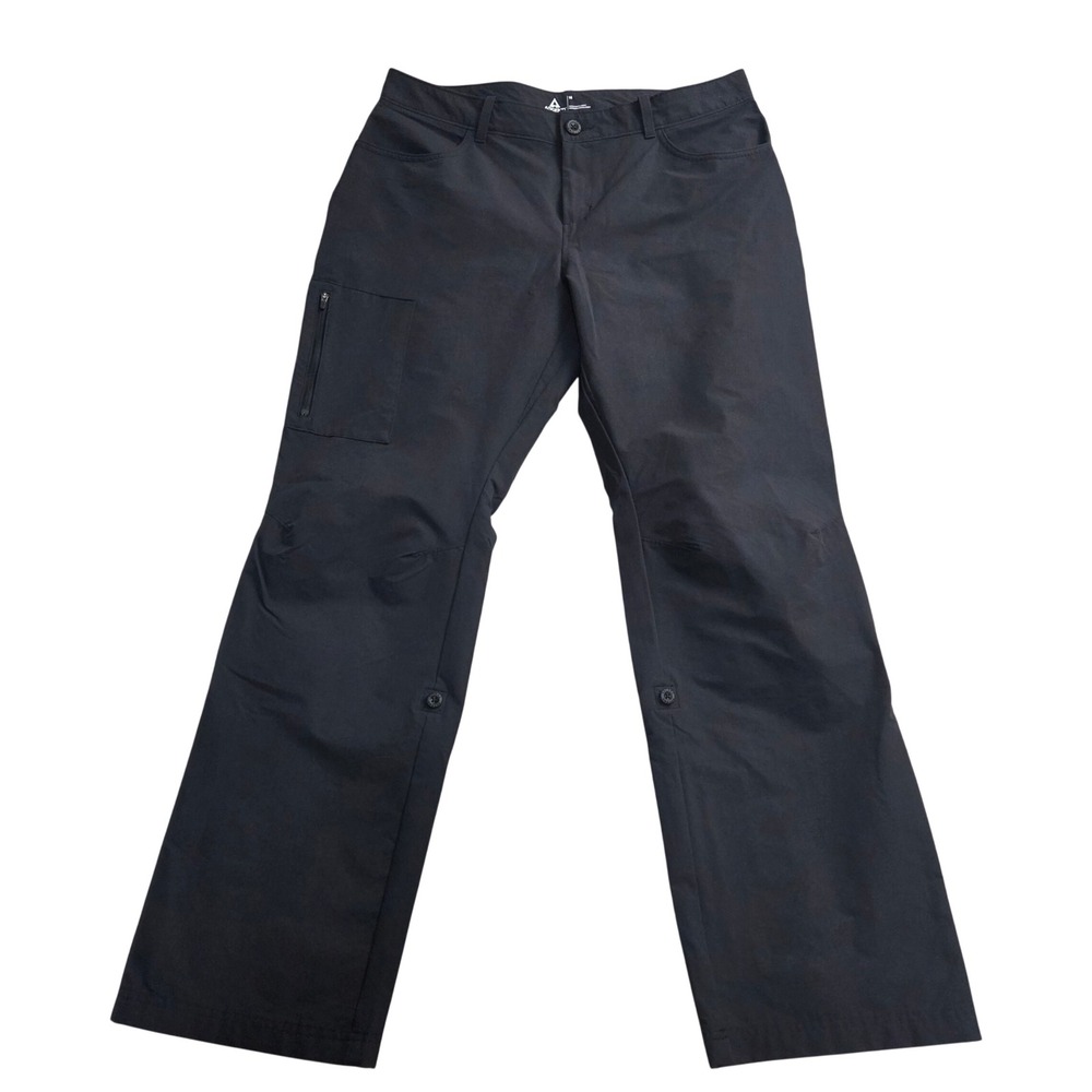 Ascend Women 14 Black Ripstop Hiking Pants Roll Up Cargo Outdoor Stretch Pants